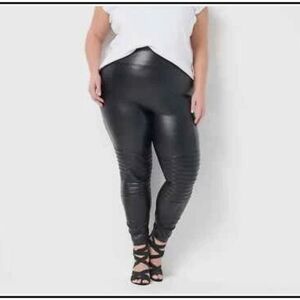 All Worthy Hunter McGrady Faux Leather Leggings